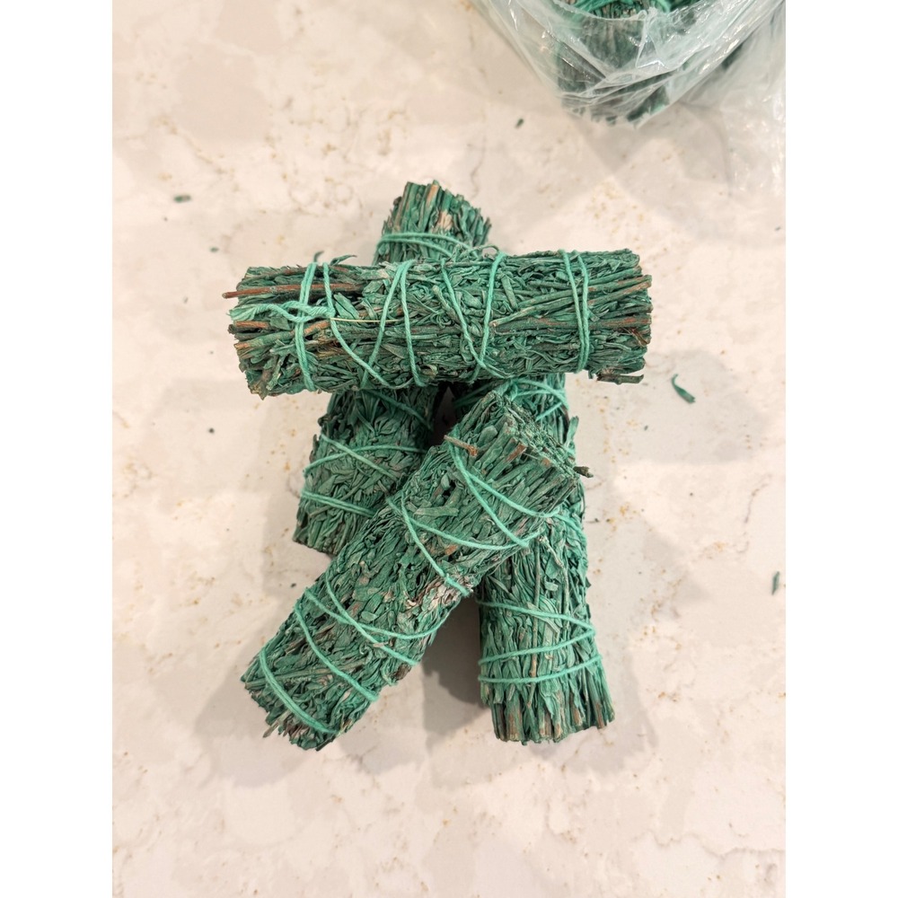 Green Sage Smudge Stick Bundle Hand Tied Cleansing Incense Wand Single Unit - Picture 3 of 4